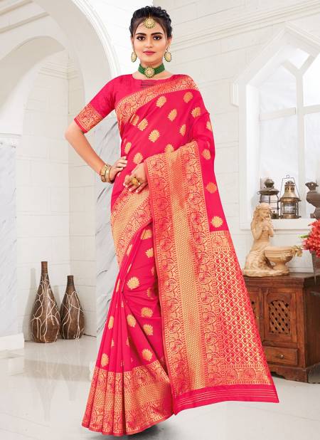 Gajjari Colour Santraj New Fancy Festive Wear Banarasi Silk Designer Latest Saree Collection 1020